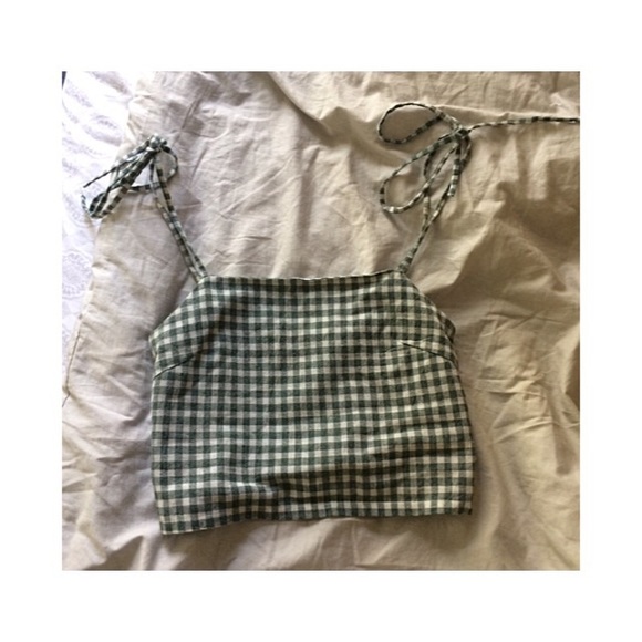 Brandy Melville Tops - Brandy Melville | Cotton Tie Straps Crop Top